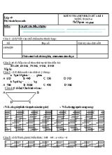 Đề kiểm tra định kì giữa kì I môn Toán 4